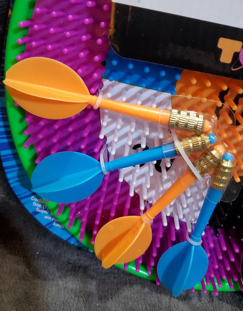 Load image into Gallery viewer, Big Time Toys Super Dart Board Darts Easy Throw Easy Stick Multi-Color

