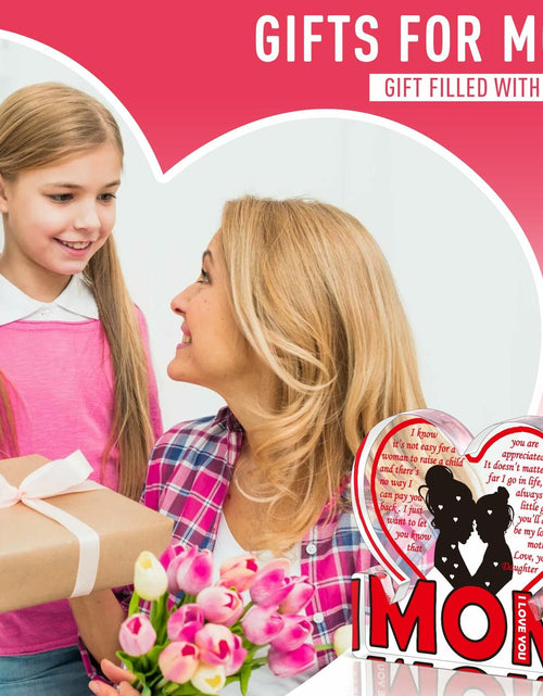 Load image into Gallery viewer, Love Mom Mother's Day Acrylic Plaque Desk Decoration Sign Gift
