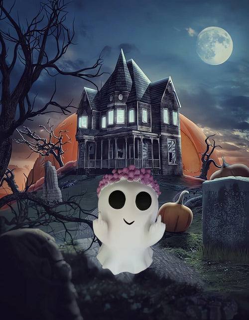 Load image into Gallery viewer, PIYFVX Ghost Statue Spooky Figurine Decor Halloween Christmas 4x3.9x5.9 inch
