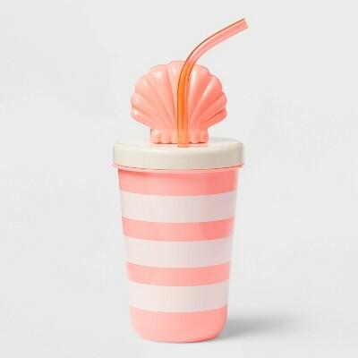 Load image into Gallery viewer, Sun Squad™ 17 fl oz Tumbler with Figural Shell Lid Pink
