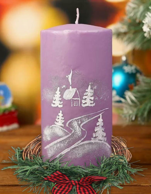 Load image into Gallery viewer, [Like New] Christmas Wreath Brown Candle Rings Bow Eucalyptus Garland Candle Holder
