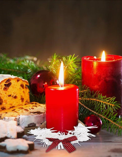 Load image into Gallery viewer, [Like New] Christmas Wreath Brown Candle Rings Bow Eucalyptus Garland Candle Holder
