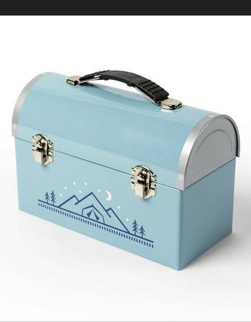 Load image into Gallery viewer, Target Bullseye Playground Tween Summer Camp Lunch Box Blue Medium
