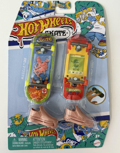 Load image into Gallery viewer, Hot Wheels Skate Miniature Finger Skateboard Set 2 Pack with Accessories
