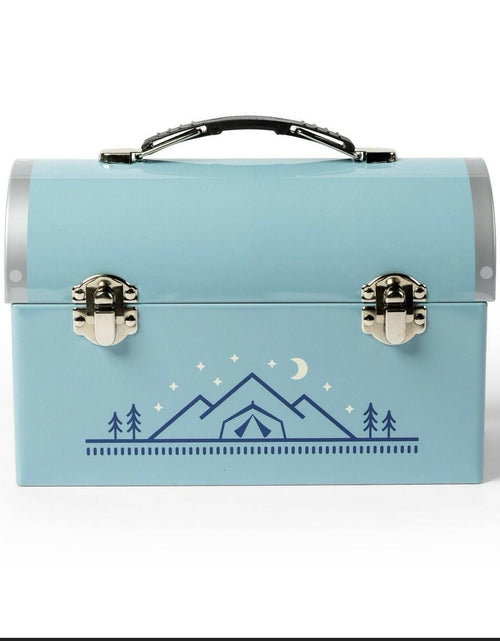 Load image into Gallery viewer, Target Bullseye Playground Tween Summer Camp Lunch Box Blue Medium
