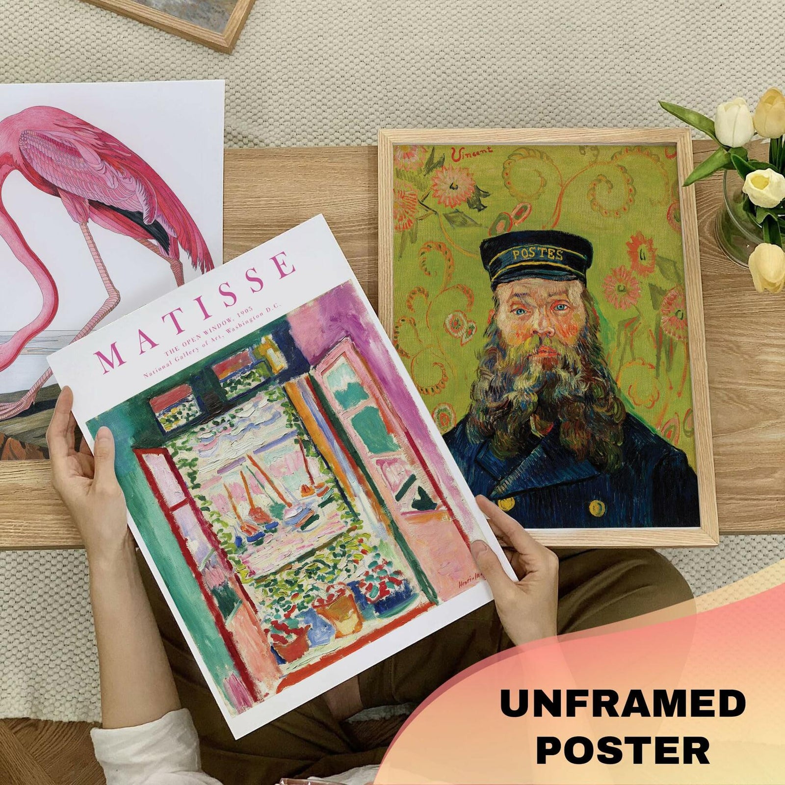 365DoRoTeYa Colorful Eclectic Gallery Wall Art Set 17 PCS Unframed