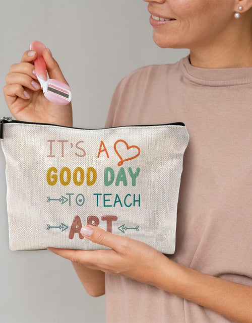Load image into Gallery viewer, NEGIGA Physics Teacher Makeup Bag Travel Cosmetic Pouch Zipper Case
