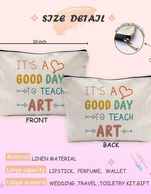 Load image into Gallery viewer, NEGIGA Physics Teacher Makeup Bag Travel Cosmetic Pouch Zipper Case
