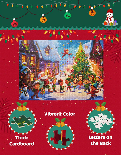 Load image into Gallery viewer, Advent Calendar 2025 Christmas Jigsaw Puzzle 1000pcs 24 Days Countdown
