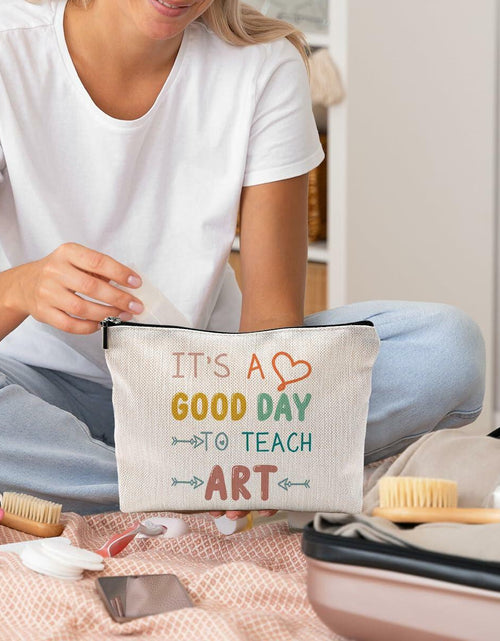 Load image into Gallery viewer, NEGIGA Physics Teacher Makeup Bag Travel Cosmetic Pouch Zipper Case
