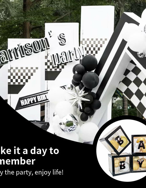 Load image into Gallery viewer, [Like New] Onteftshop Baby Boxes Letters Clear Black 4pcs Party Decorations
