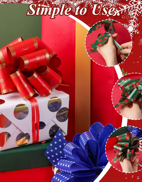 Load image into Gallery viewer, VGOODALL Christmas Pull Bows 5 Inch 30PCS Red Gift Wrap Decor
