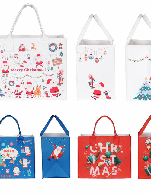 Load image into Gallery viewer, JIWINNER 4PCS Felt Gift Bags 13x7x10 with Handles Christmas Wrapping
