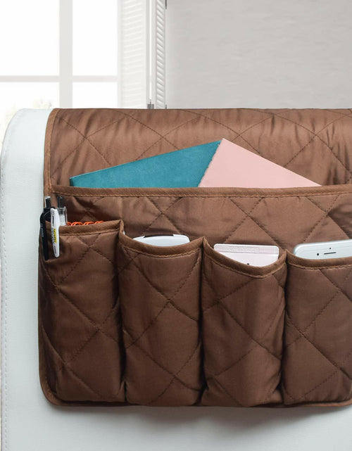 Load image into Gallery viewer, MDSTOP Remote Control Holder 5 Pockets Sofa Couch Armrest Organizer
