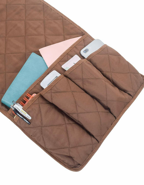 Load image into Gallery viewer, MDSTOP Remote Control Holder 5 Pockets Sofa Couch Armrest Organizer
