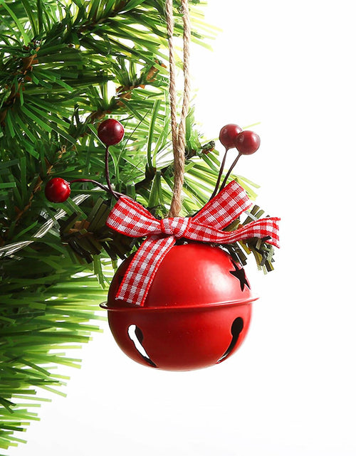 Load image into Gallery viewer, [Like New] 18 PCS Christmas Jingle Bells Ornaments Red White Green Tree Pendant Decor
