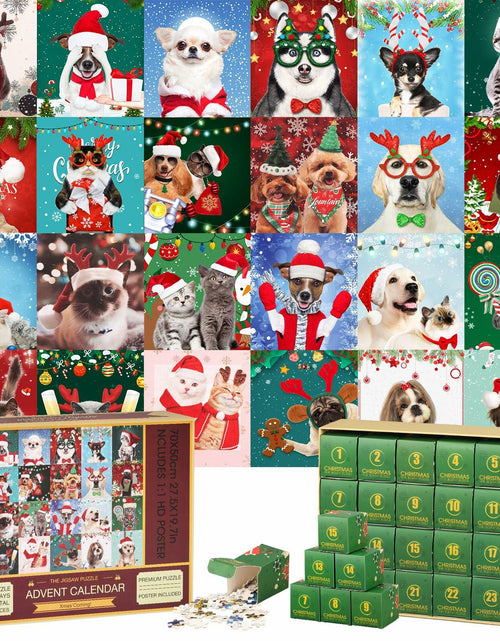 Load image into Gallery viewer, Sibosen 2024 Polar Christmas Puzzle Advent Calendar 1008 Pieces Style-02
