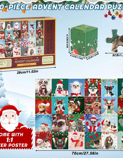 Load image into Gallery viewer, Sibosen 2024 Polar Christmas Puzzle Advent Calendar 1008 Pieces Style-02

