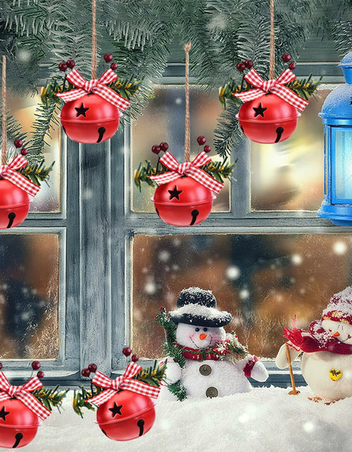 Load image into Gallery viewer, [Like New] 18 PCS Christmas Jingle Bells Ornaments Red White Green Tree Pendant Decor
