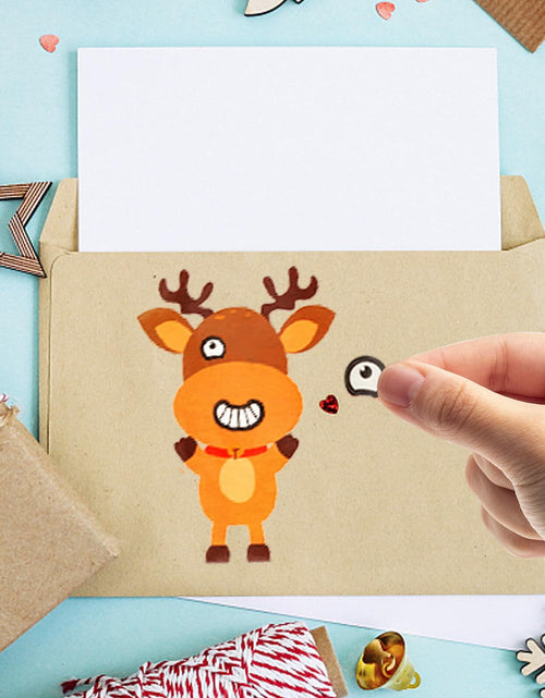 Load image into Gallery viewer, LovesTown 56PCS Waterproof Christmas Face Stickers for Kids Party Favors

