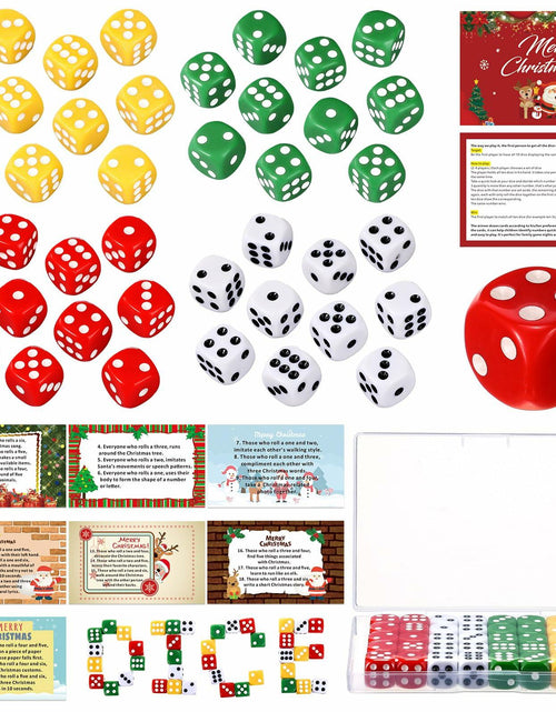 Load image into Gallery viewer, Shappy Christmas Party Dice Game Set 4 Sets 4 Colored Dice Storage Box 4 Players

