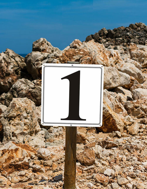 Load image into Gallery viewer, i-CowFun Aluminum Number Sign 54 12x12in Outdoor Parking Spot Large
