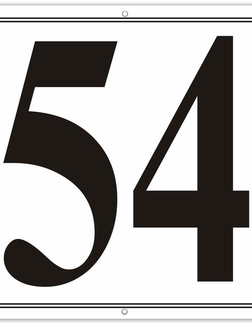 Load image into Gallery viewer, i-CowFun Aluminum Number Sign 54 12x12in Outdoor Parking Spot Large
