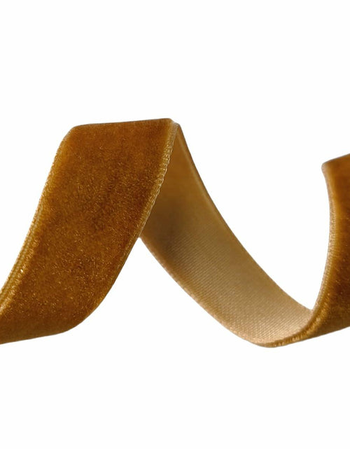 Load image into Gallery viewer, Abbaoww Velvet Ribbon Brown 5/8 Inch Single Face 25 Yards Craft DIY

