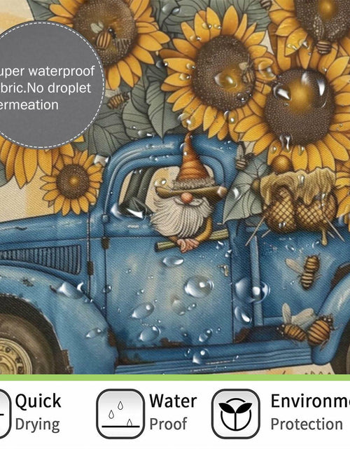 Load image into Gallery viewer, TIPIPARK Sunflower Shower Curtain 72x72 Waterproof Polyester with 12 Hooks

