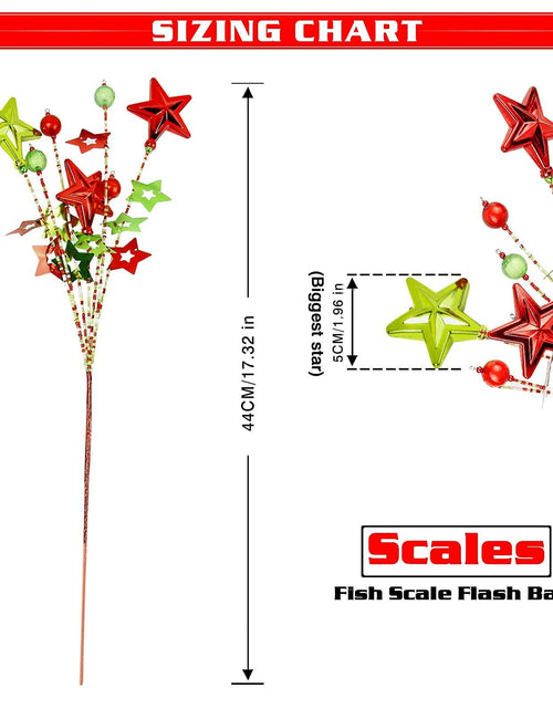 Load image into Gallery viewer, [Like_new] 17" Red Green White Christmas Tree Topper Star Beads Sequin Electroplating
