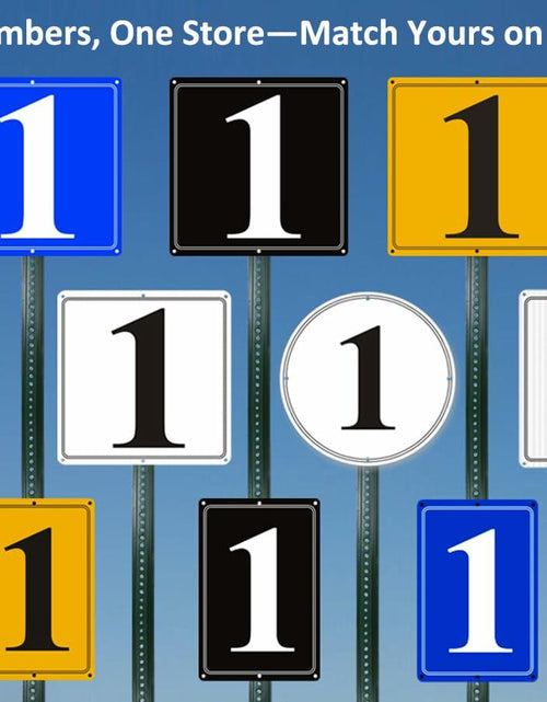Load image into Gallery viewer, i-CowFun Aluminum Number Sign 54 12x12in Outdoor Parking Spot Large
