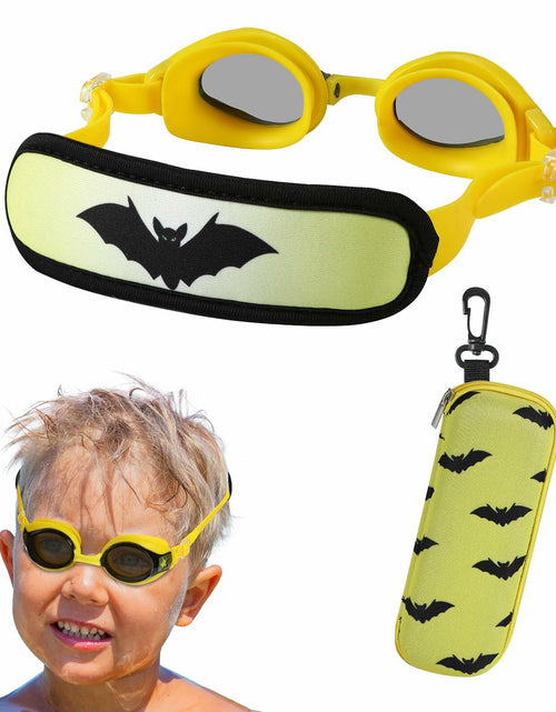 Load image into Gallery viewer, RUIGAO Kids Swim Goggles Yellow Bat Toddler 3-6 Years Size
