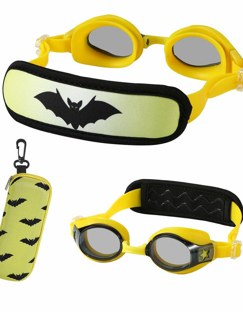 Load image into Gallery viewer, RUIGAO Kids Swim Goggles Yellow Bat Toddler 3-6 Years Size
