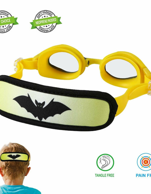 Load image into Gallery viewer, RUIGAO Kids Swim Goggles Yellow Bat Toddler 3-6 Years Size
