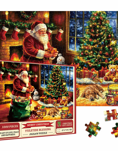 Load image into Gallery viewer, Vintage Santa Claus 1000 Piece Jigsaw Puzzle Christmas Art Winter Holiday
