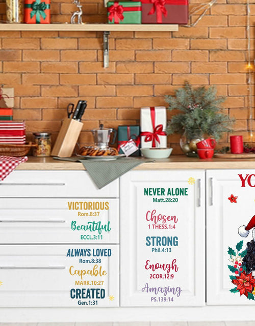 Load image into Gallery viewer, Mfault Christmas Black Girl Inspirational Wall Decals Stickers Xmas Decor
