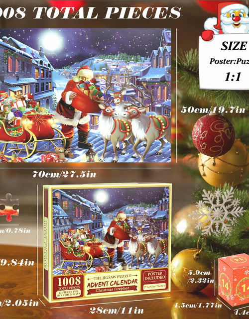 Load image into Gallery viewer, DBPBToU 1000pcs Christmas Caribou Jigsaw Puzzle Unique Pieces for Adults
