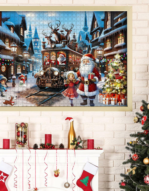 Load image into Gallery viewer, Advent Christmas Puzzle 2024 1008pcs Paper Calendar Holiday Game Green
