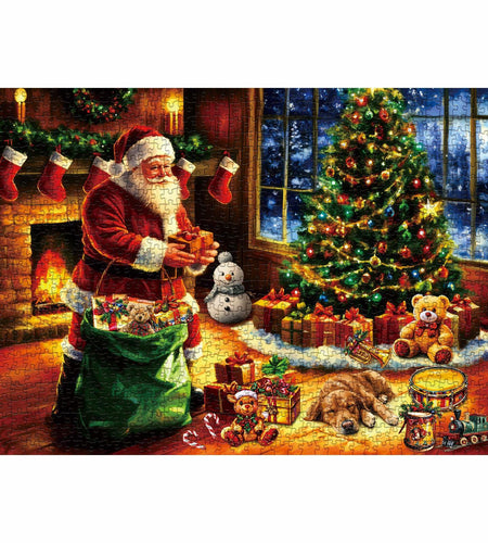 Vintage Santa Claus 1000 Piece Jigsaw Puzzle Christmas Art Winter Holiday