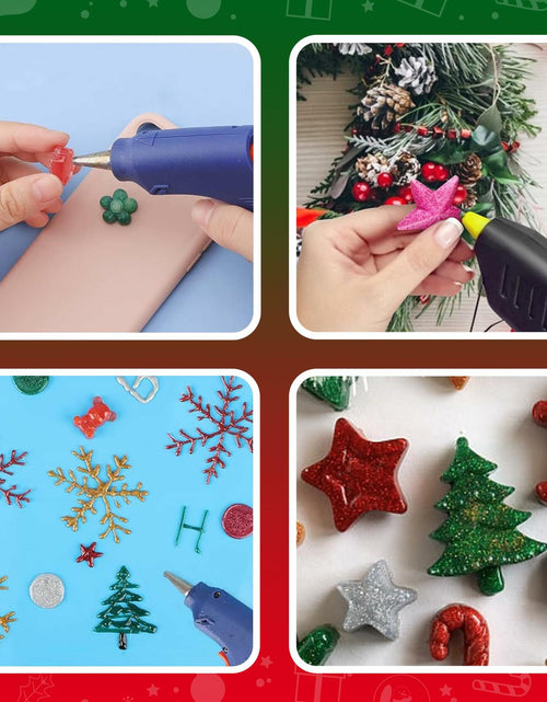 Load image into Gallery viewer, Gift Boutique 100 Pack Mini Christmas Hot Glue Gun Sticks 4 Colors 0.27"x4"
