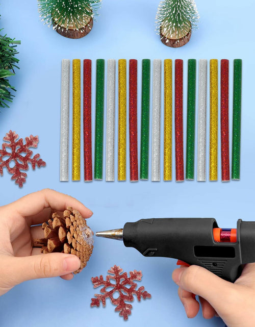 Load image into Gallery viewer, Gift Boutique 100 Pack Mini Christmas Hot Glue Gun Sticks 4 Colors 0.27"x4"
