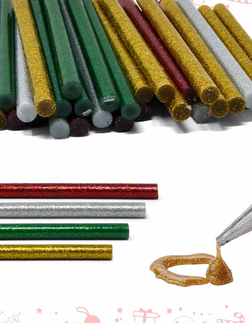 Load image into Gallery viewer, Gift Boutique 100 Pack Mini Christmas Hot Glue Gun Sticks 4 Colors 0.27"x4"
