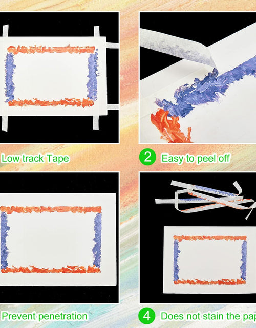 Load image into Gallery viewer, Bazen Artist Tape 4 Pack 1in x 660ft White Acid-Free Masking Tape
