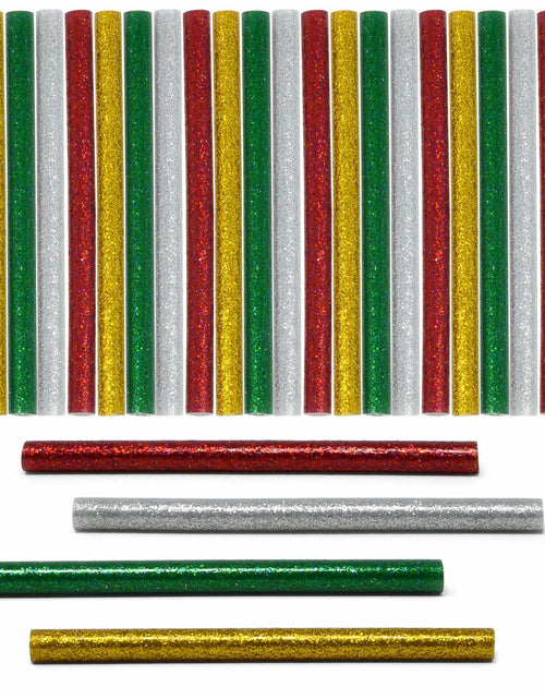 Load image into Gallery viewer, Gift Boutique 100 Pack Mini Christmas Hot Glue Gun Sticks 4 Colors 0.27"x4"
