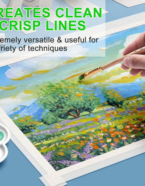 Load image into Gallery viewer, Bazen Artist Tape 4 Pack 1in x 660ft White Acid-Free Masking Tape
