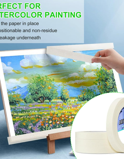 Load image into Gallery viewer, Bazen Artist Tape 4 Pack 1in x 660ft White Acid-Free Masking Tape
