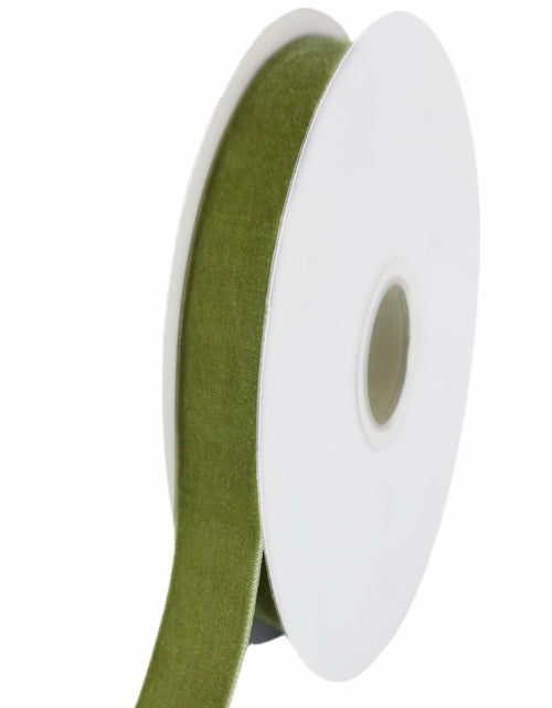 Load image into Gallery viewer, Abbaoww Moss Velvet Ribbon 5/8 Inch 10 Yards Green for Gift Wrapping DIY
