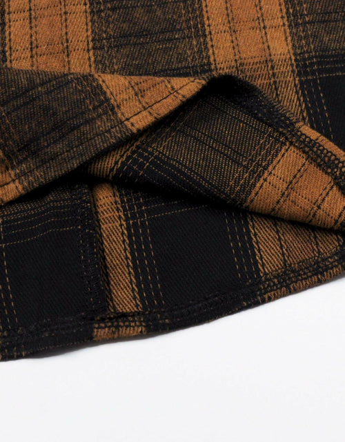 Load image into Gallery viewer, PopReal Mommy and Me MaxiDress Brown Plaid Long Sleeve with Pockets Size 18-24M

