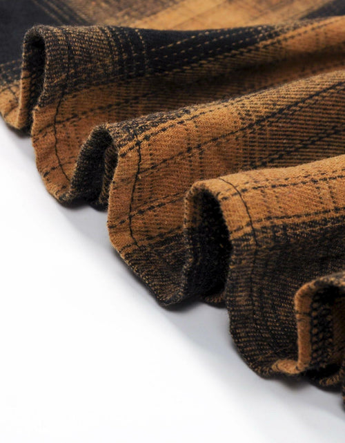 Load image into Gallery viewer, PopReal Mommy and Me MaxiDress Brown Plaid Long Sleeve with Pockets Size 18-24M
