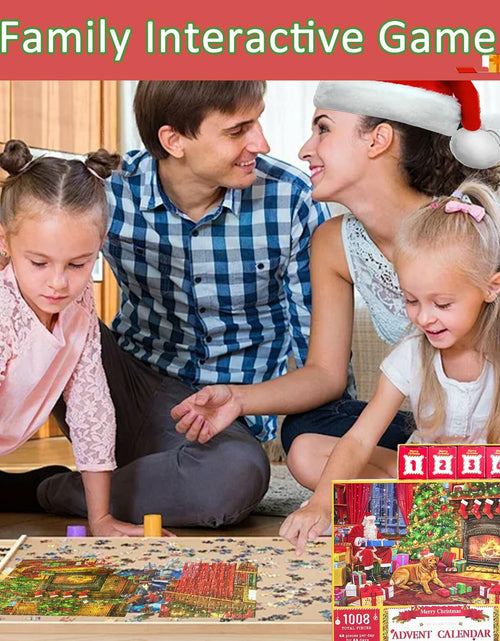 Load image into Gallery viewer, Puzzle Advent Calendar 2024 1008PCS 24 Days Countdown 27.56x19.68 Inch
